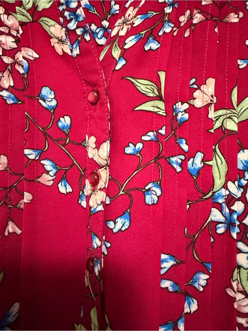 Nanette Lepore Floral Long Sleeve Fit & Flare Dress – Size 6 - Picture 4 of 11